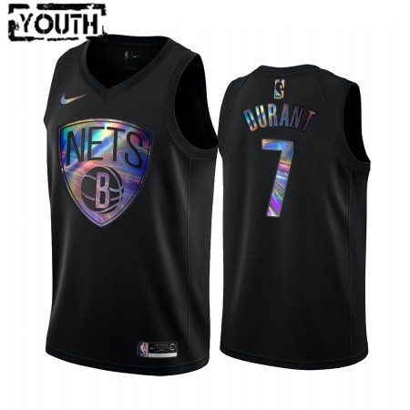 Maglia NBA Brooklyn Nets Kevin Durant 7 Iridescent HWC Collection Swingman - Bambino
